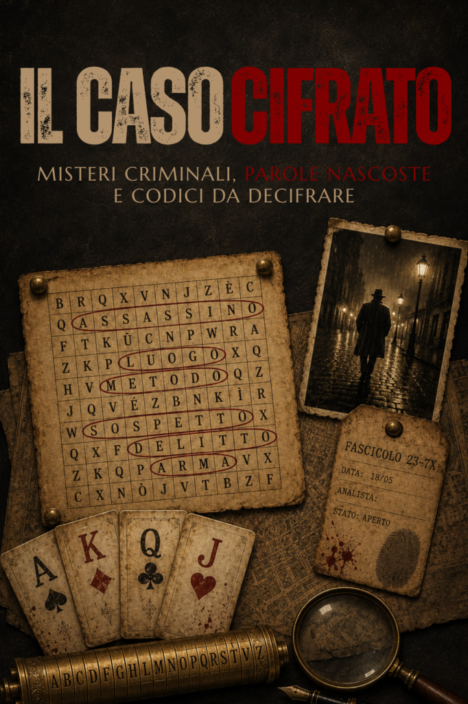 Copertina del libro Il caso cifrato, crucipuzzle investigativi