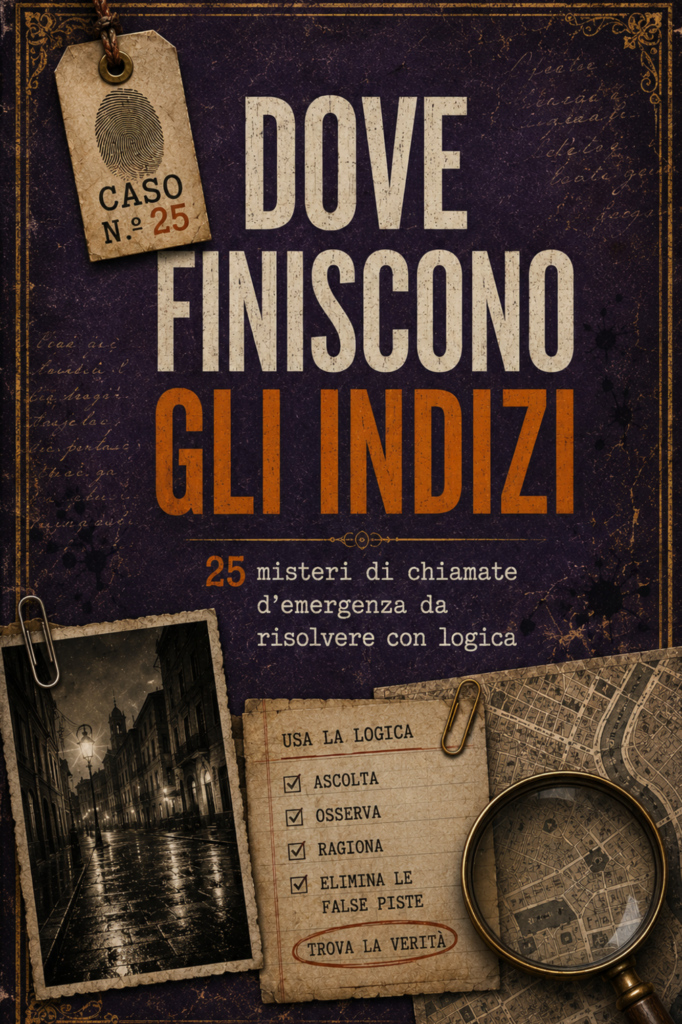 Copertina del libro Dove finiscono gli indizi, misteri da chiamate di emergenza