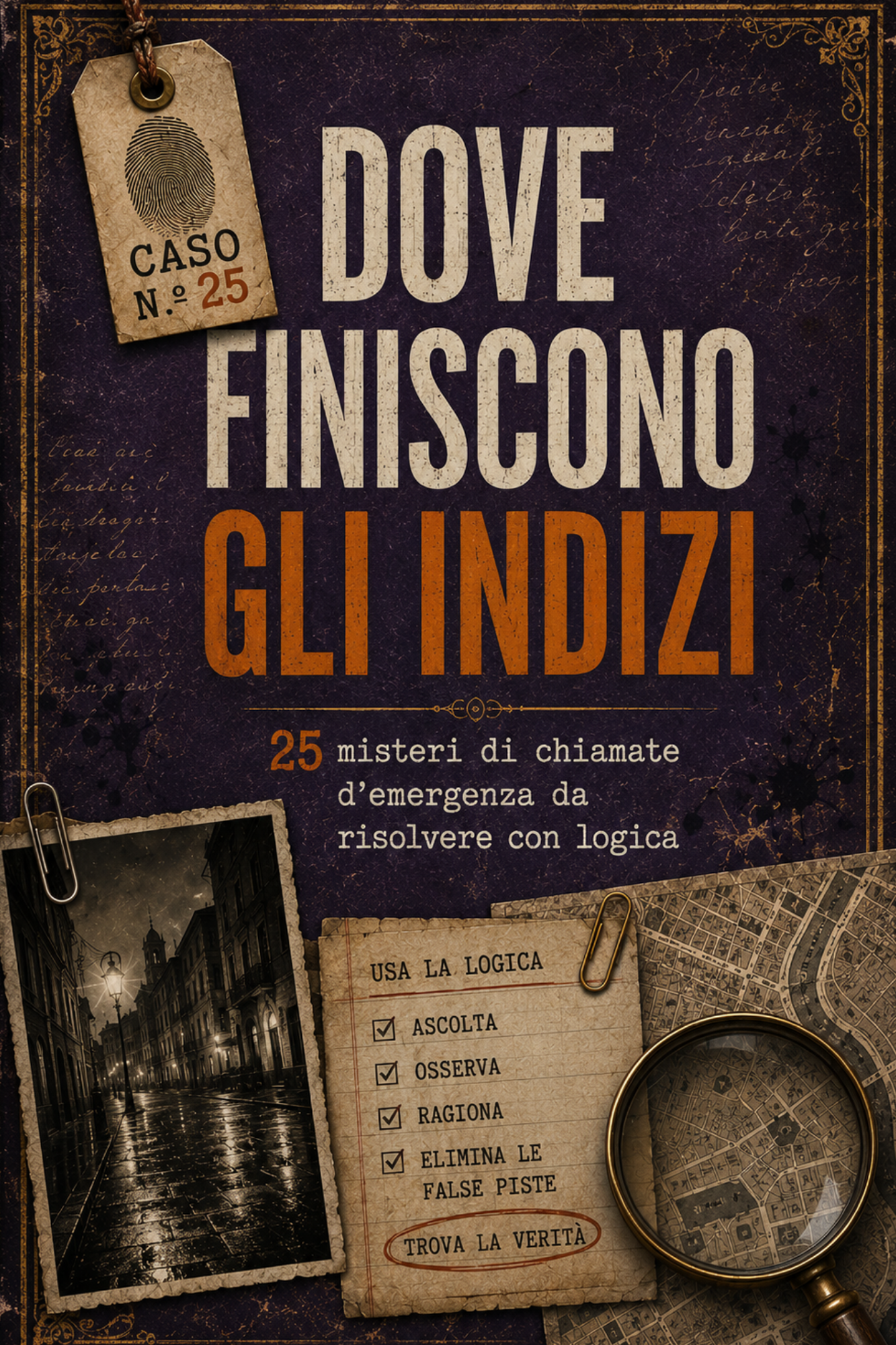 Copertina del libro Dove finiscono gli indizi, misteri da chiamate di emergenza