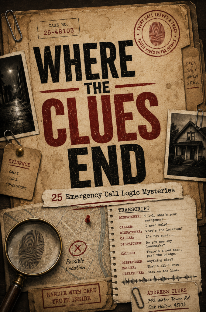 Where the Clues End emergency call mystery book cover