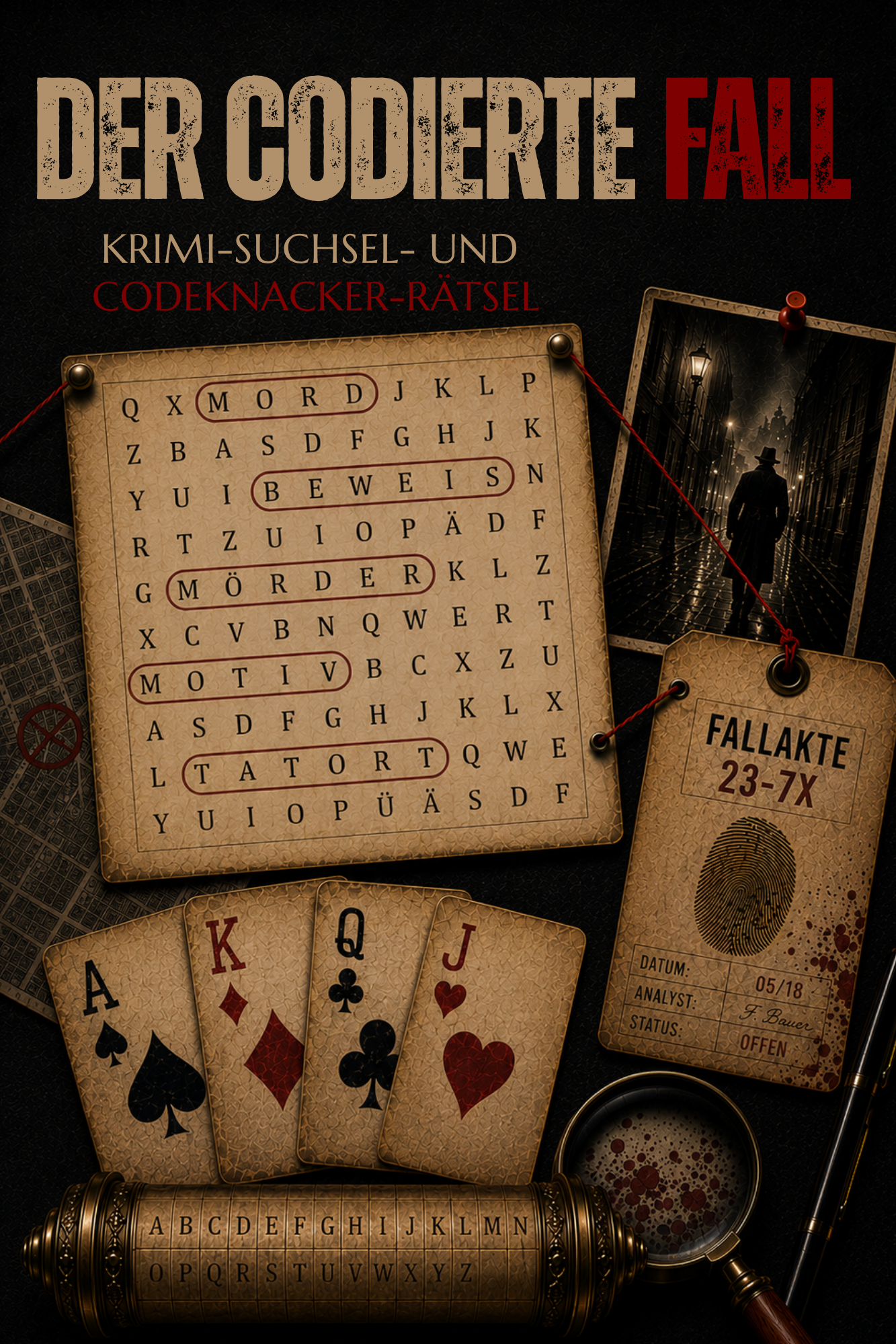 Cover des Krimi-Suchselbuchs Der codierte Fall