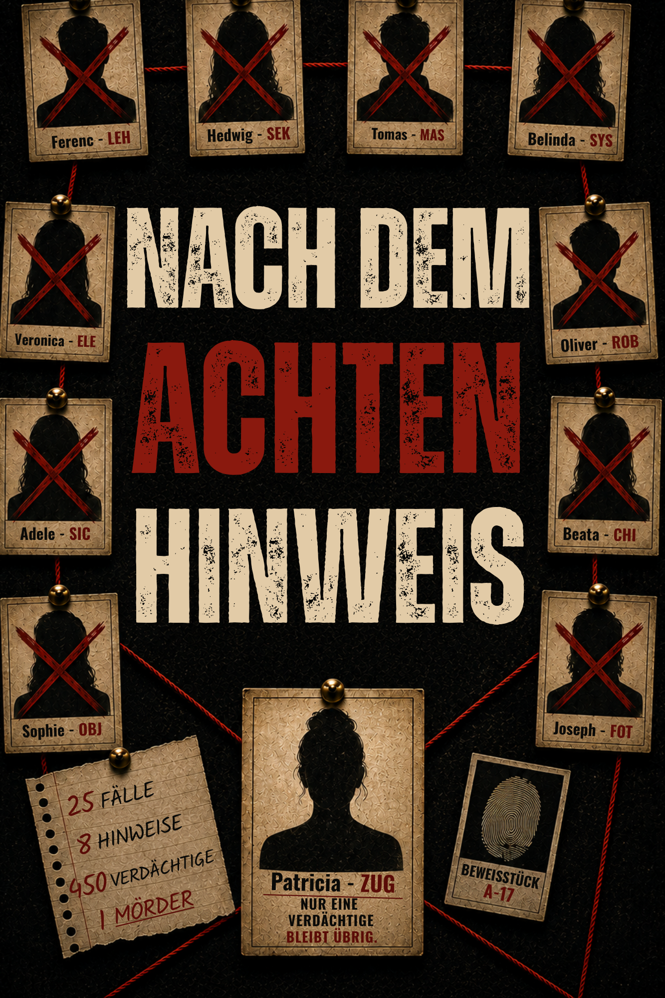 Cover des Logikrätselbuchs Nach dem achten Hinweis