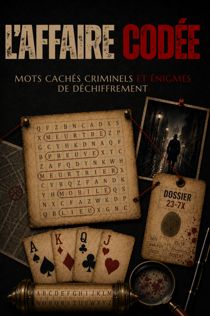 Couverture du livre L'Affaire codée, mots cachés et messages chiffrés